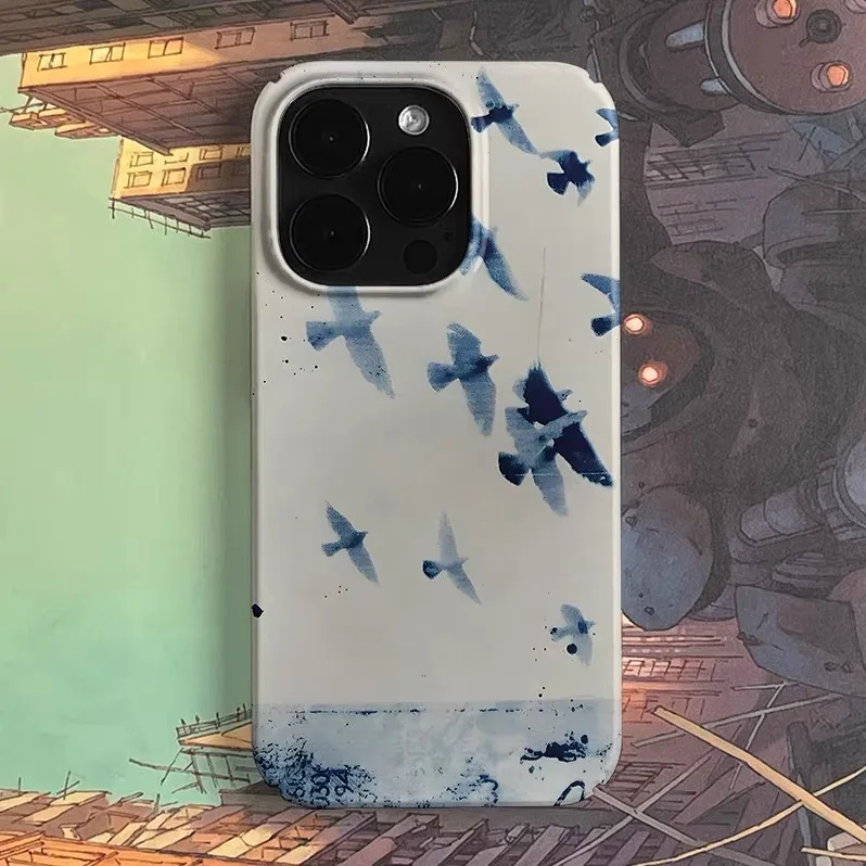 

Gray Toned Sky Bird Phone Case for IPHONE 17 Air 16E 15 PROMAX 14 Plus 13 12 MINI 11 PRO 16Plus XR XA MAX SE Acrylic Phone Cover