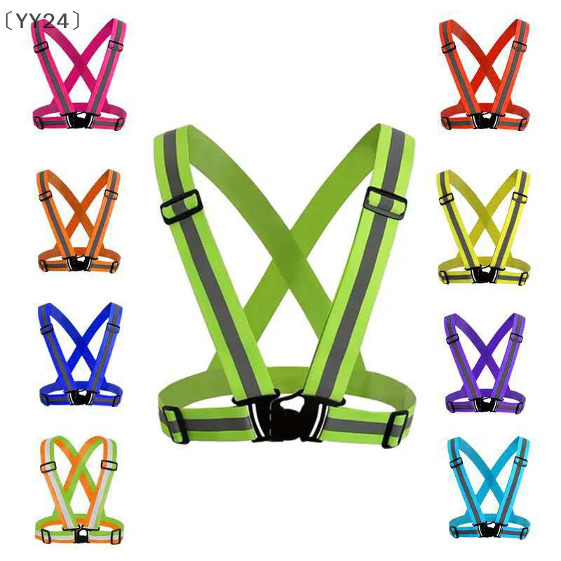 

변мениYY24 август светоотражающие ремни для ночного бега, одежда для верховой езды, жилет, регулируемый защитный жилет на резинке