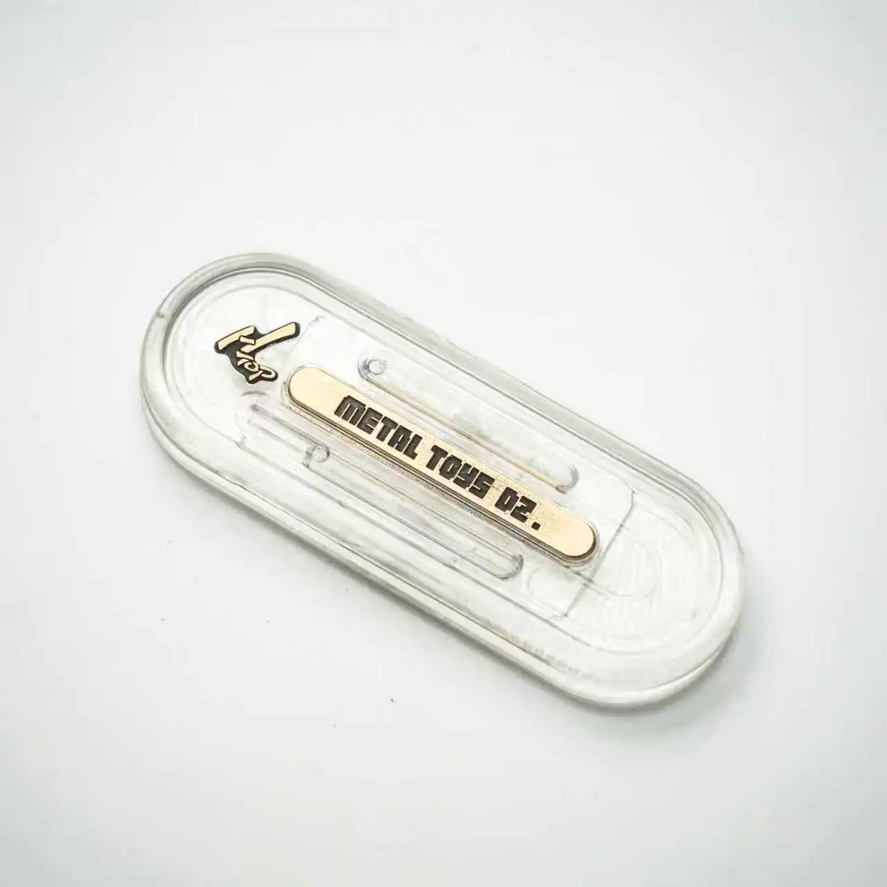 

1pc Dz.2025 New TOP-H Mechanical Brand Insertion Craft Trendy Play EDC Decompression Toy Brand Pushing Pop Coin