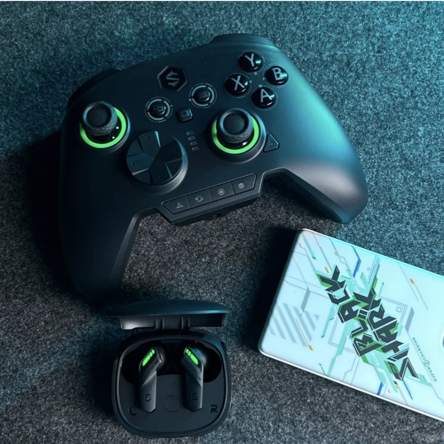 BLACK SHARK Green Ghost Bluetooth Wireless Gamepad 3 modalità Hall vibrazione magnetica Controller maniglia di gioco per interruttore a vapore xbox