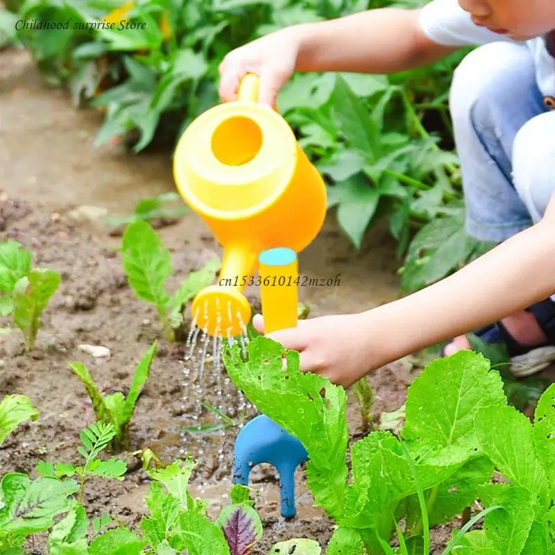 Pack/6Pcs Sand Castle Toy Outdoor Gardening Tool Bag Sandpit Toy with Shovel Dropship