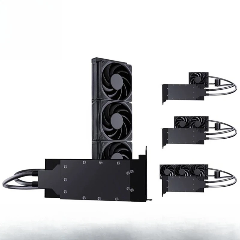 Integrated RTX4090 single turbine graphics card split water cooling head all metal heat dissipation