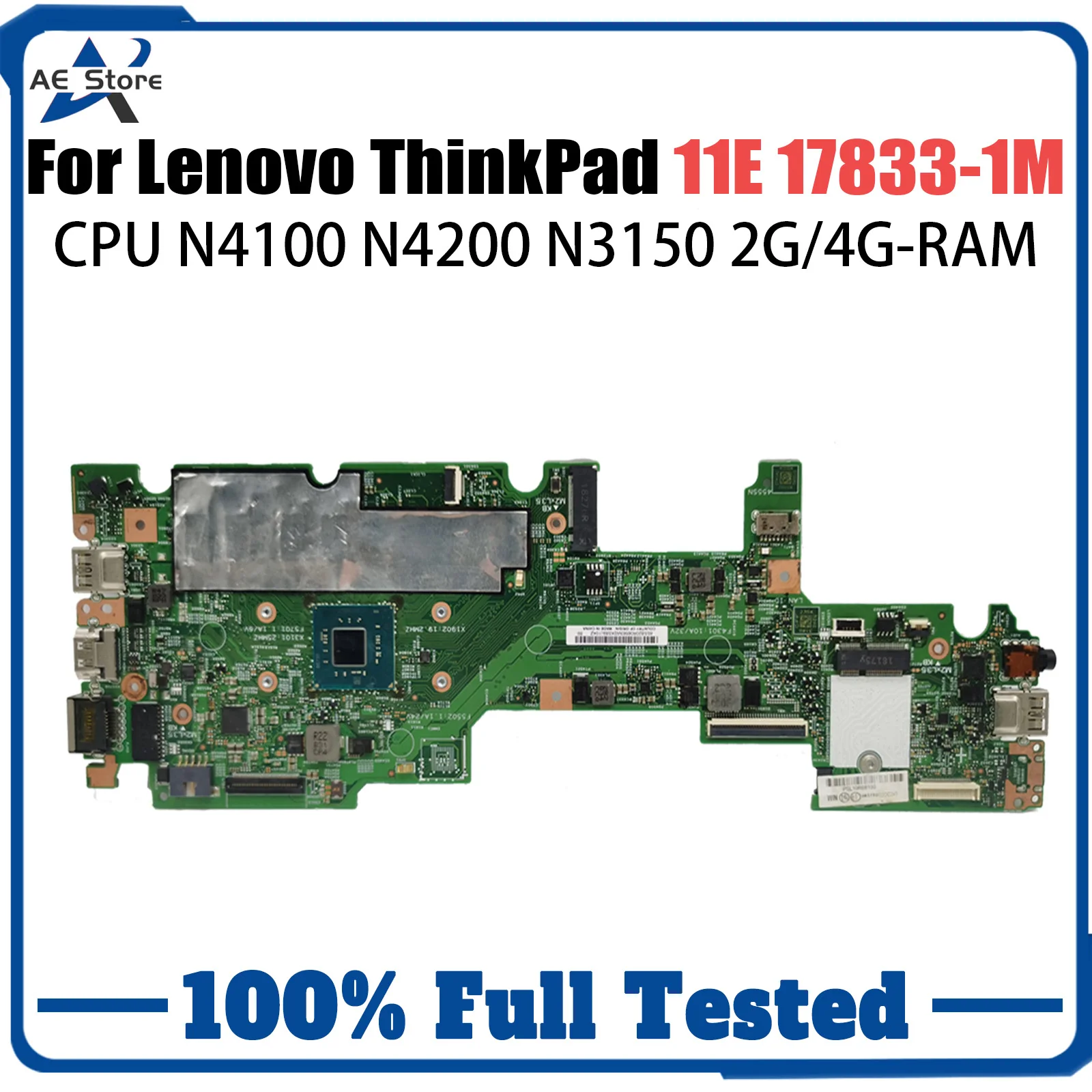 Für Lenovo ThinkPad YOGA 11E Laptop Motherboard 17833-1M N4100 N4200 N3150 RAM 4G 8G Notebook mainboard Voll Test