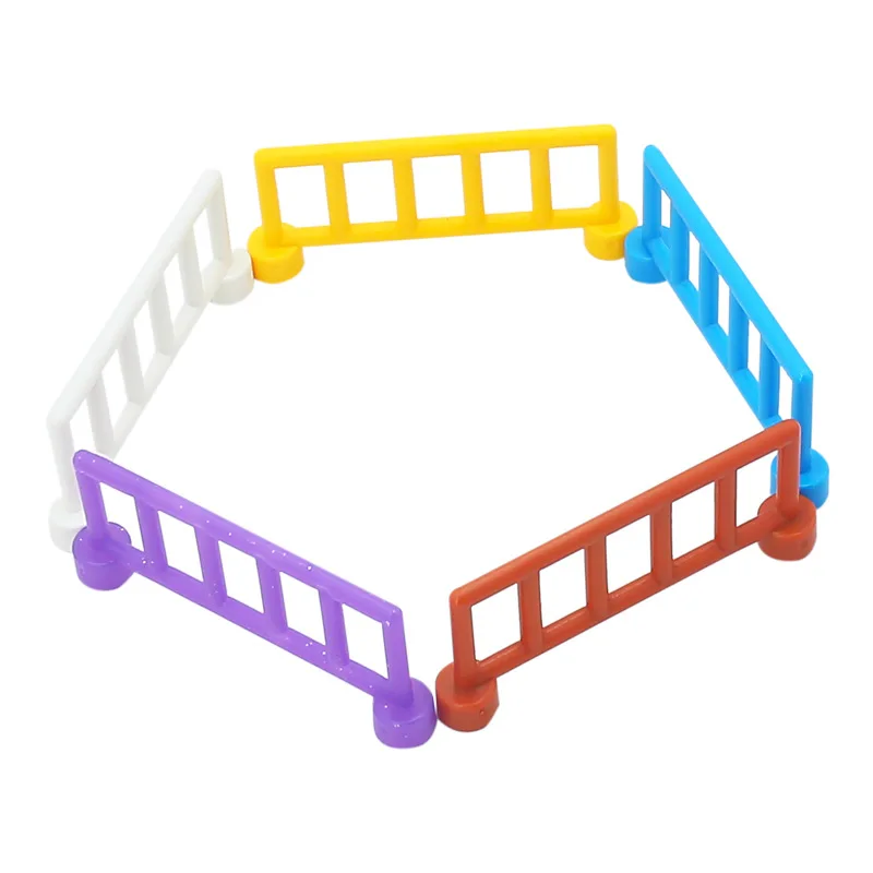 Big Building Blocks Princess horse car cannon Fence  Assemble DIY Toy For Children Compatible With DuploGG Set Bricks Baby Gifts