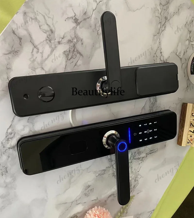 As soon as you hold the fingerprint   smart lock  combination lock of the household anti-theft door