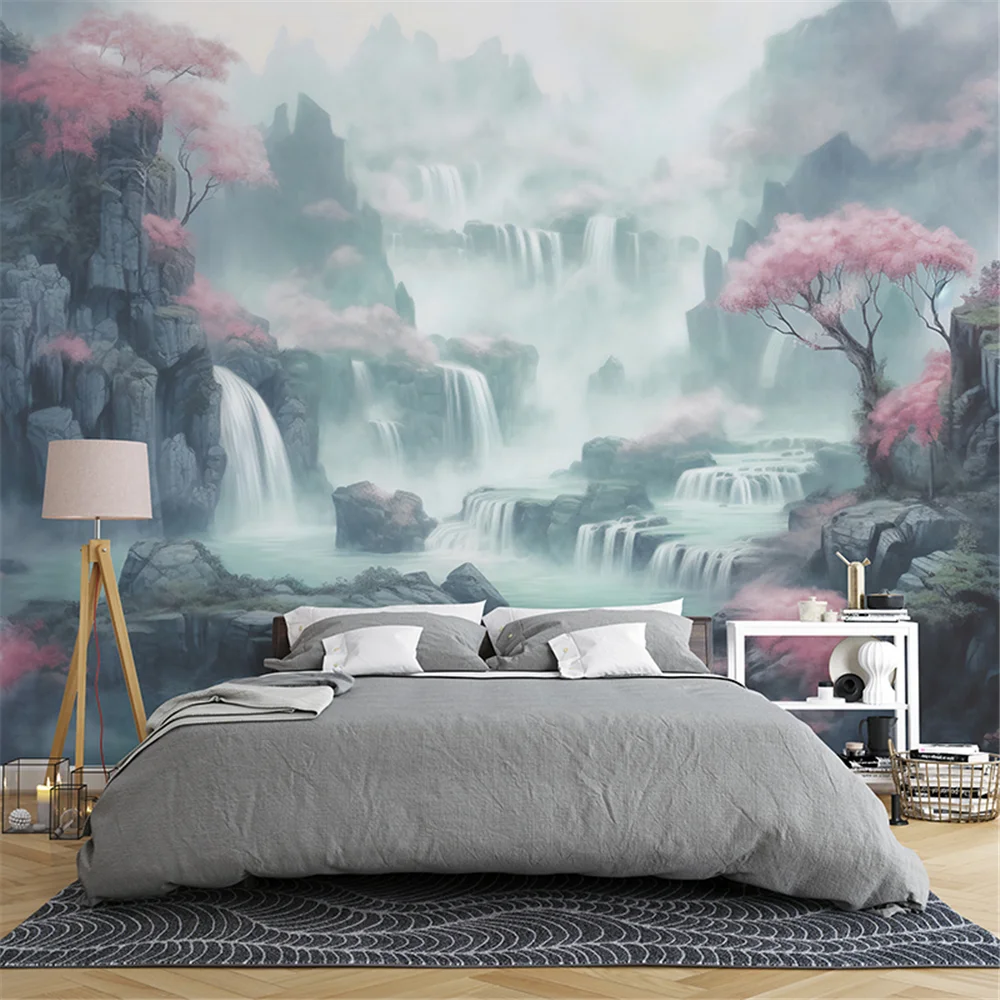 custom tree flower Murals Wallpaper 3D TV Background Large Wall Painting wallpapers for Living Room Mural floral wall stickers