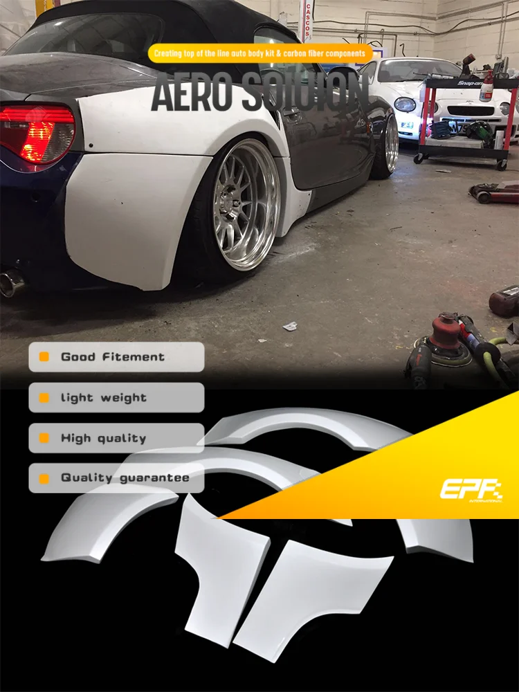 

For BMW Z4 E85 Rear Fender Flares (40mm, 6Pcs) - Aggressive Wide-Body Look, Perfect Fit for E85 Z4