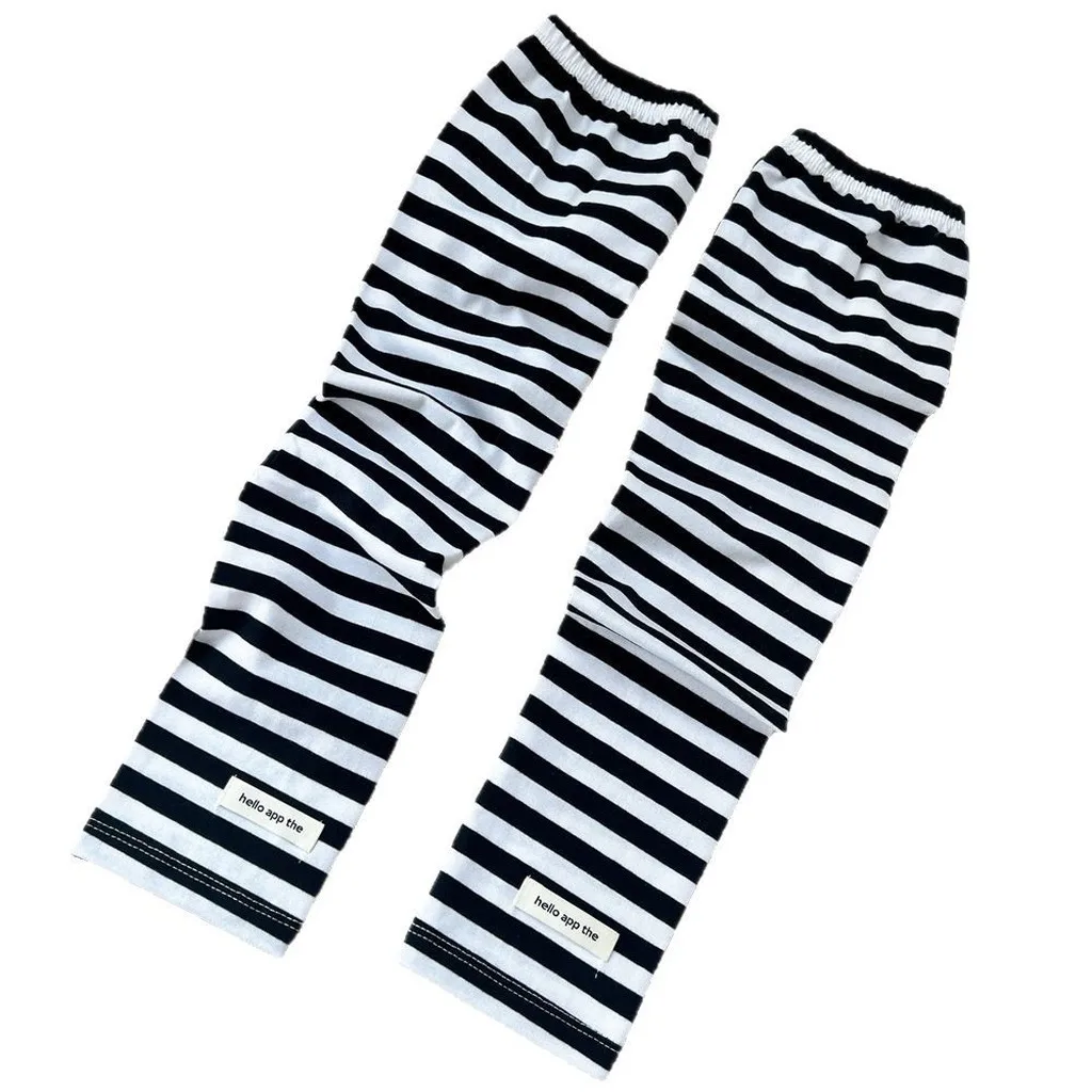 Emo Stripe Arm Sleeves Summer Sunscreen Cycling Long Sleeve Outdoor Sport Sun Protection Arm Warmer Running Cycling Wholesale view 6