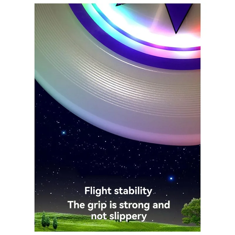 -A89Z Flying Disc Flying Disc Luminescence Outdoor Playing 175G 8 Dazzling Color Modes