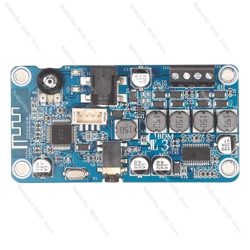 Плата усилителя BDM3 Bluetooth 5.3, модуль стереоусилителя 2x25 Вт с DSP-тюнингом для портативных колонок, электромобилей, DIY-проектов
