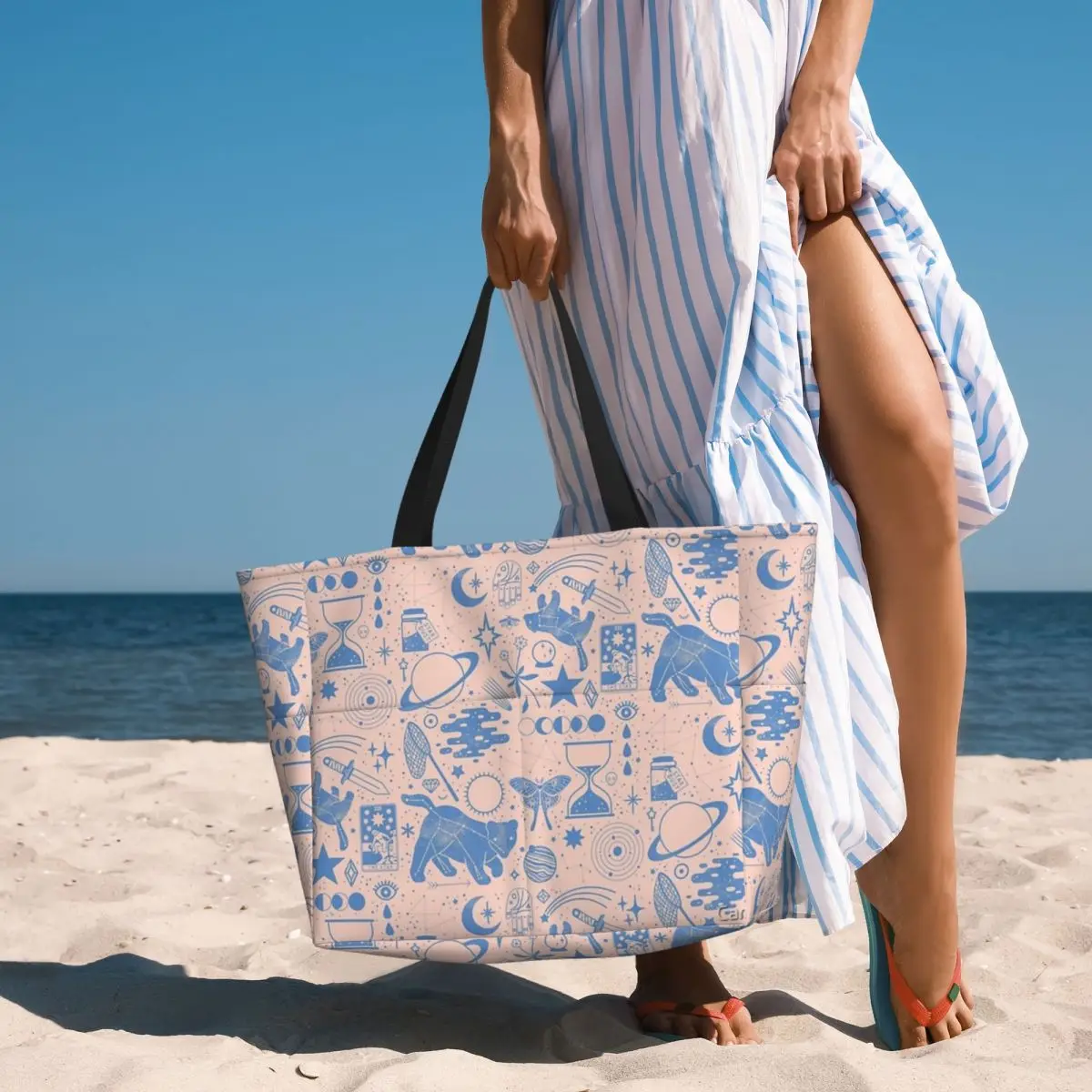 Raccogliere le stelle borsa da viaggio da spiaggia, Tote Bag Shopping alla moda regalo di compleanno quotidiano modello Multi-stile