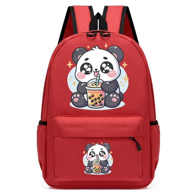 Diákok Hátiszák Utcai Vízhatlan esőköpény Nylon Mellöv Zsák Panda boba Tea Anime bookbag Megmunkalás utazási Főiskola bagpack Hosszúnadrág