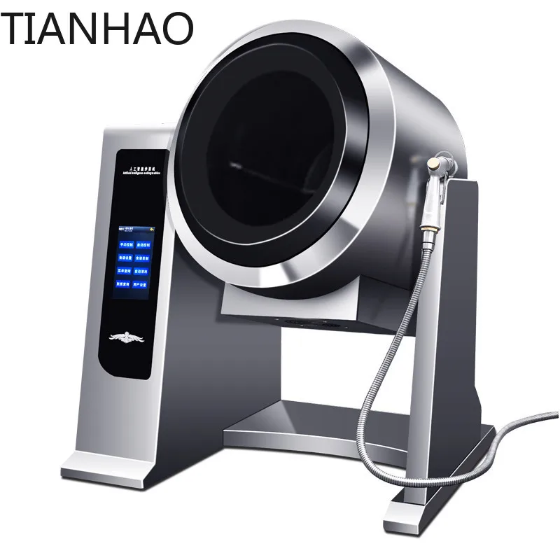 Automatic Commercial Stir-Fry Machine for Rice Cooking Robot Large Drum Tumbler Cooker Custom Food Processing Equipment
