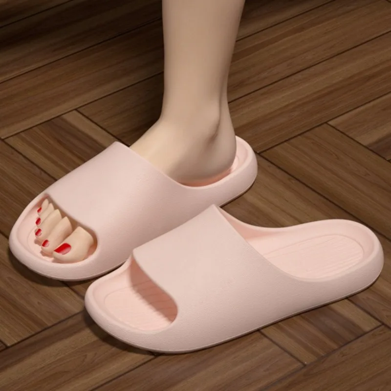 Summer Women's Slippers Couple EVA Lightweight Open Toe Quick Dry Home Slippers Fashion Women's Sandals Beach Flat Shoes for Man