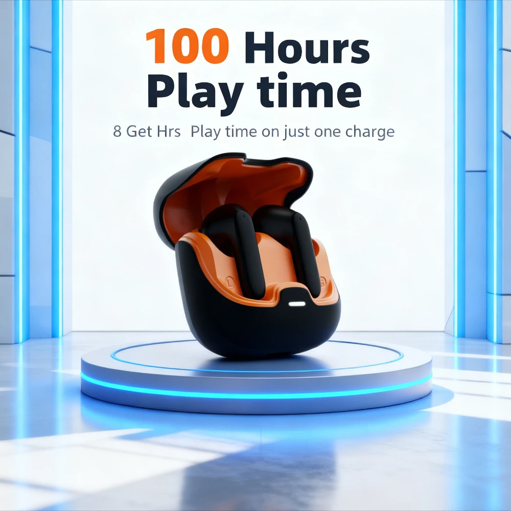 

5.4 Bluetooth TWS Беспроводные Bluetooth-наушники со сверхнизкой задержкой и двойным микрофоном ENC с шумоподавлением Bluetooth-наушники