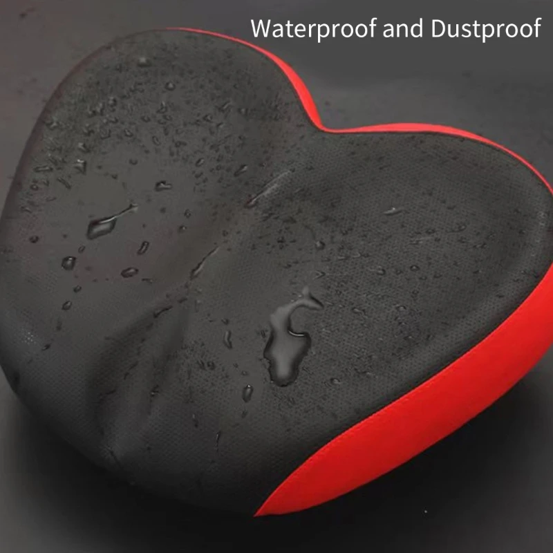

Comfort Noseless Bike Widened Breathable Bicycles Saddle Waterproof PU Leather Cycling Cushion for Women Men