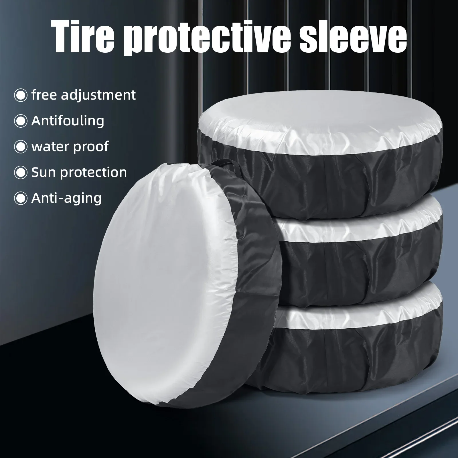 1PCS Polyester Auto Wheel Tires Storage Bags 13-19inch/19-23inch Tire Cover Case Wheel Protective Bags Spare Tire Cover