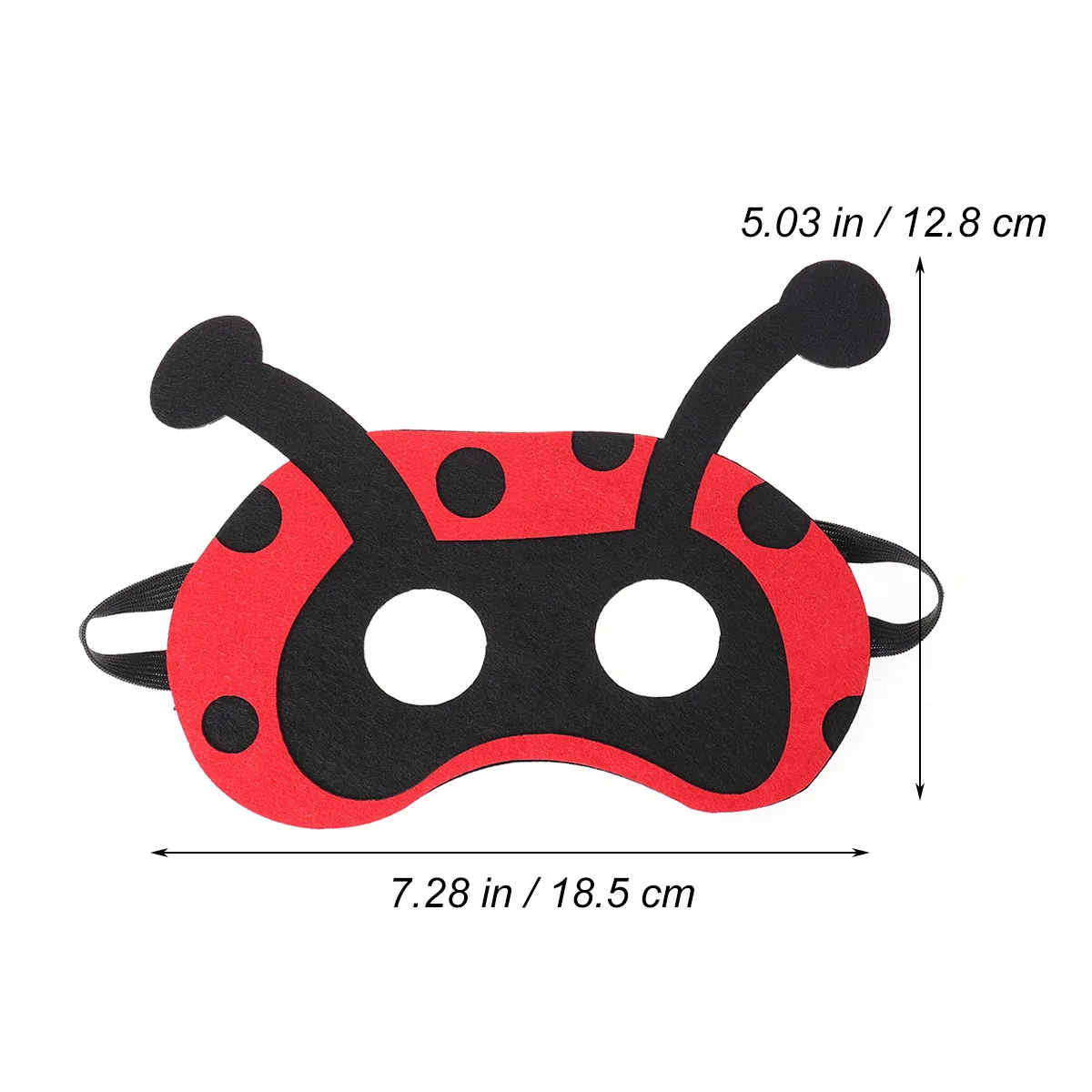 Lieveheersbeestje Cartoon Dier Halfgelaatsmaskers Comfortabele Kids Cosplay Party Maskers voor Jongens Meisjes Voorschoolse Klaslokaal