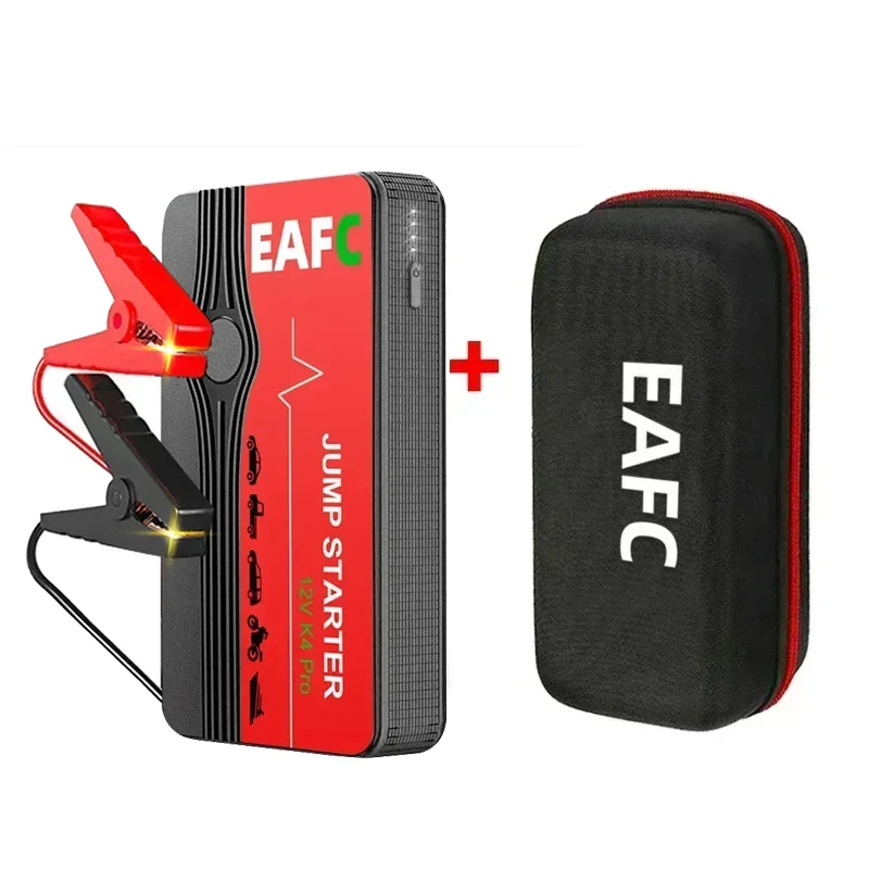 EAFC Auto Starthilfe Power Bank Auto Batterie Starter 600A12V Auto Start Gerät mit LED-Licht Für Auto Batterie Booster Buster