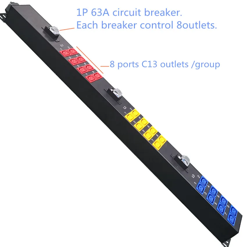 

Electric Supply 380V 480V 125A 90KW 24bit IEC C13 Output 63a Input Automatic Transfer Switch PDU Sockets