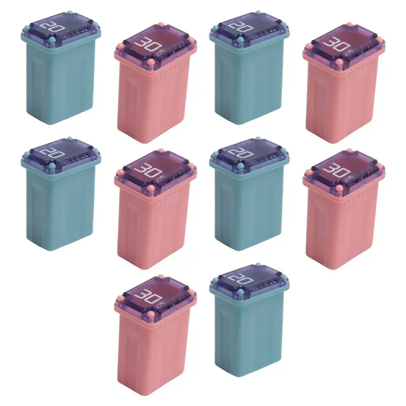A77K 10 PCS of 20Amp 30Amp Miniature Box Fuses FMM MCASE Type FMM Maxi Fuses (