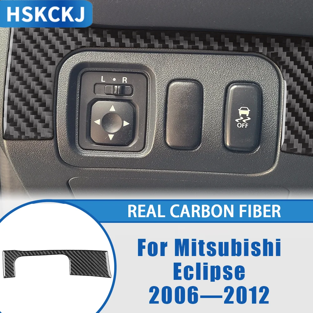 

For Mitsubishi Eclipse 2006—2012 Car Accessories Carbon Fiber Driver Side Decorative Panel Inrerior Cover Trim Modified Sticker