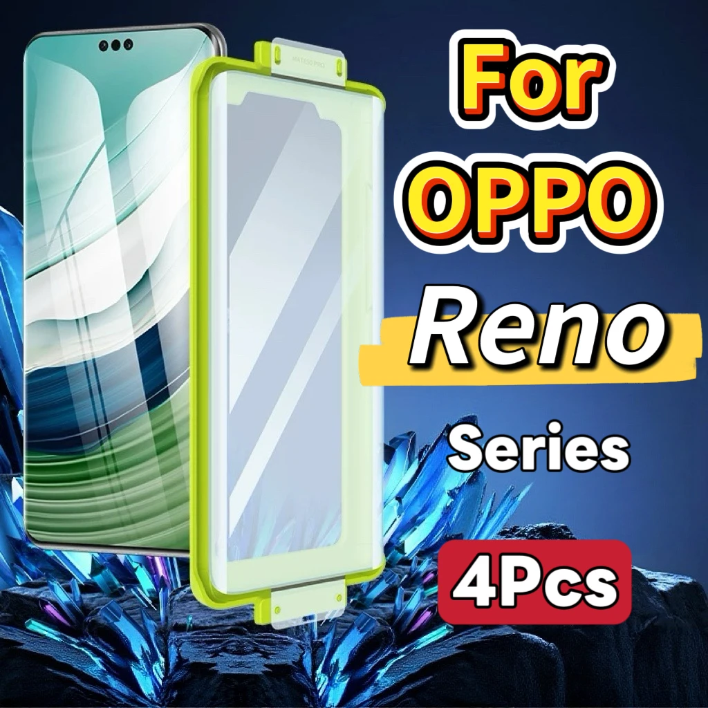 

High-definition screen protector for OPPO Reno series, pack of 4, not tempered glass.
