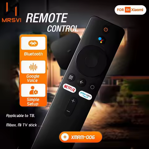 MRSVI XMRM-006 Bluetooth Voice Remote Control For Xiaomi MI Box S MI TV Stick 4K Smart TV 4X Android With Google Assistant
