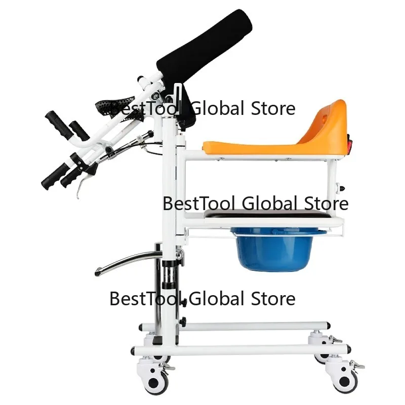 Hydraulic Imove Patient Transfer Chair With Commode Lifting Chair For Elderly Moving Bathroom Safety Equipment