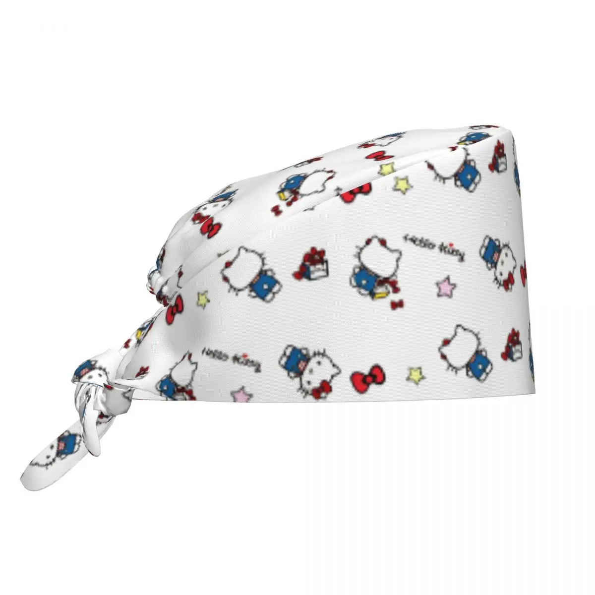 

Hello Kitty Scrub Caps Fashion Beauty Pet Vet Surgicals Cap for Men Women Pet Grooming Nursing Working Hats Cap