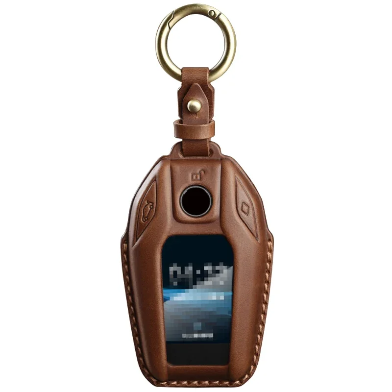 

Leather Car LED Display Key Case Cover Fob For Bmw 3 5 7 Series G11 G12 G30 G31 G32 G05 G07 X3 X4 X5 X6 X7 i8 Accessories