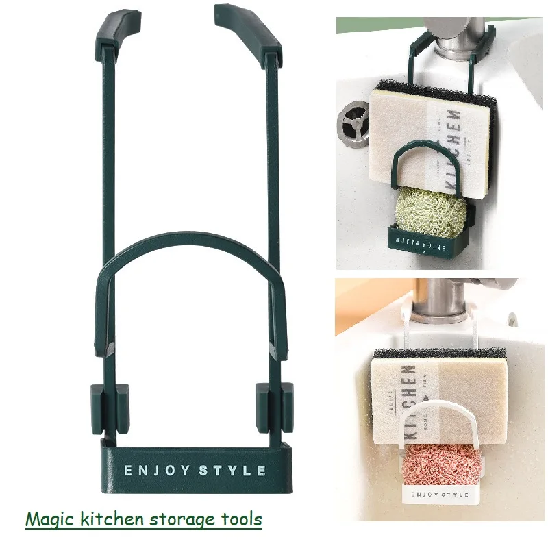 

Magic Faucet Drain Rack Sponge Storage Rack Kitchen Hook Storage Kitchen Accessory