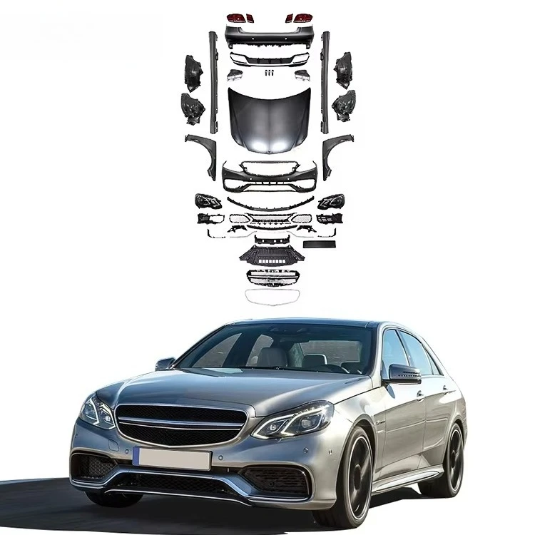 STLFBody Kit Old Upgrade to New Style for Mercedess Benzs E Class W212 With Front Rear Bumper Engine Hood Side Skirts Headlights