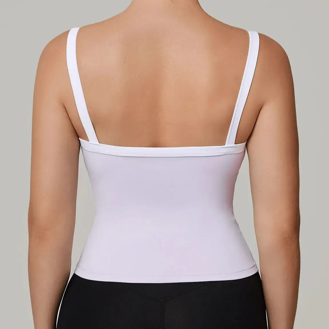 Ningyu Yoga Vest Contrasting Color Hollow Out Back Women's Gym Top Worn for External Wear High-end Running Quick Dry Sports Tank