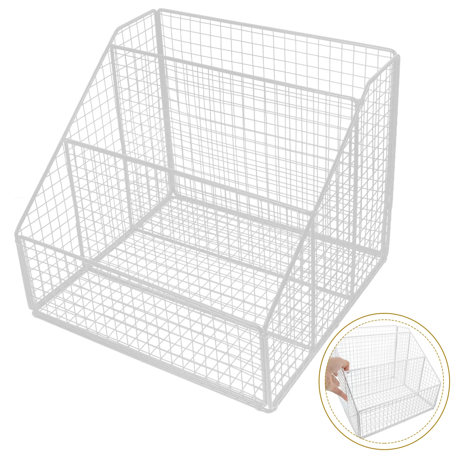 

Multilayer Book Shelf Desktop File Organizer For Office Home Use Iron Magazine Holder Tabletop Book Stand Letter