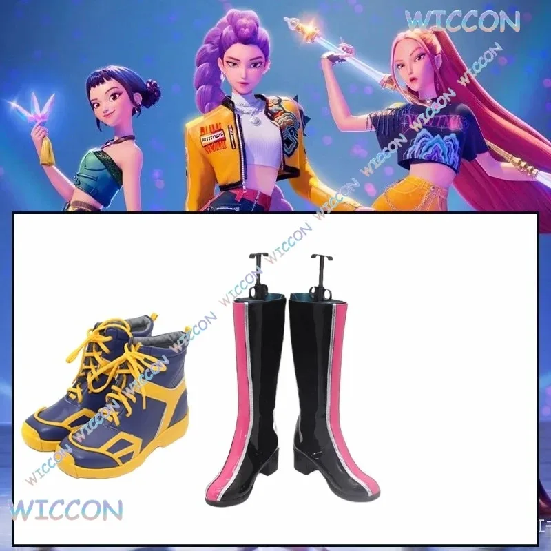 

Kpop Demon Cpsplay Hunters Rumi Косплей Сапоги Обувь Huntrix Zoey Косплей Спортивная обувь Mira Shoes Взрослые Женщины Мужчины Ролевые игры