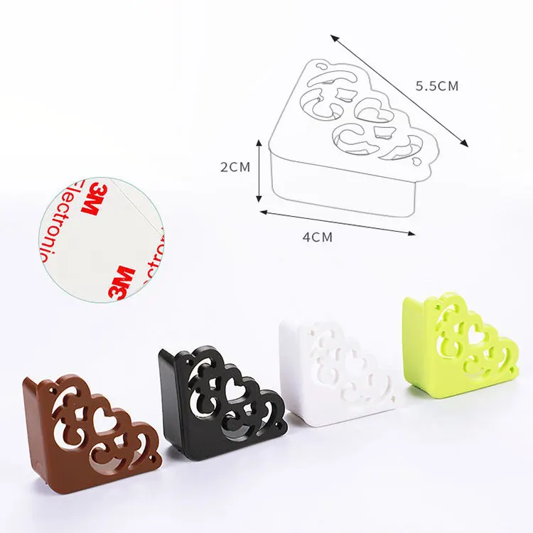 4Pcs/set Hollow Out Flower Pattern Kid Table Desk Corner Guard Children Safety Edge Silicone Protector Covers Safe for Baby Head