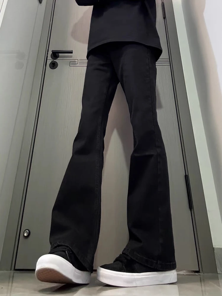 Cleanfit Extended Length High Waist Straight Leg Jeans Men's American High Street Sle Bla Slim Fit Jeans Youth Faion