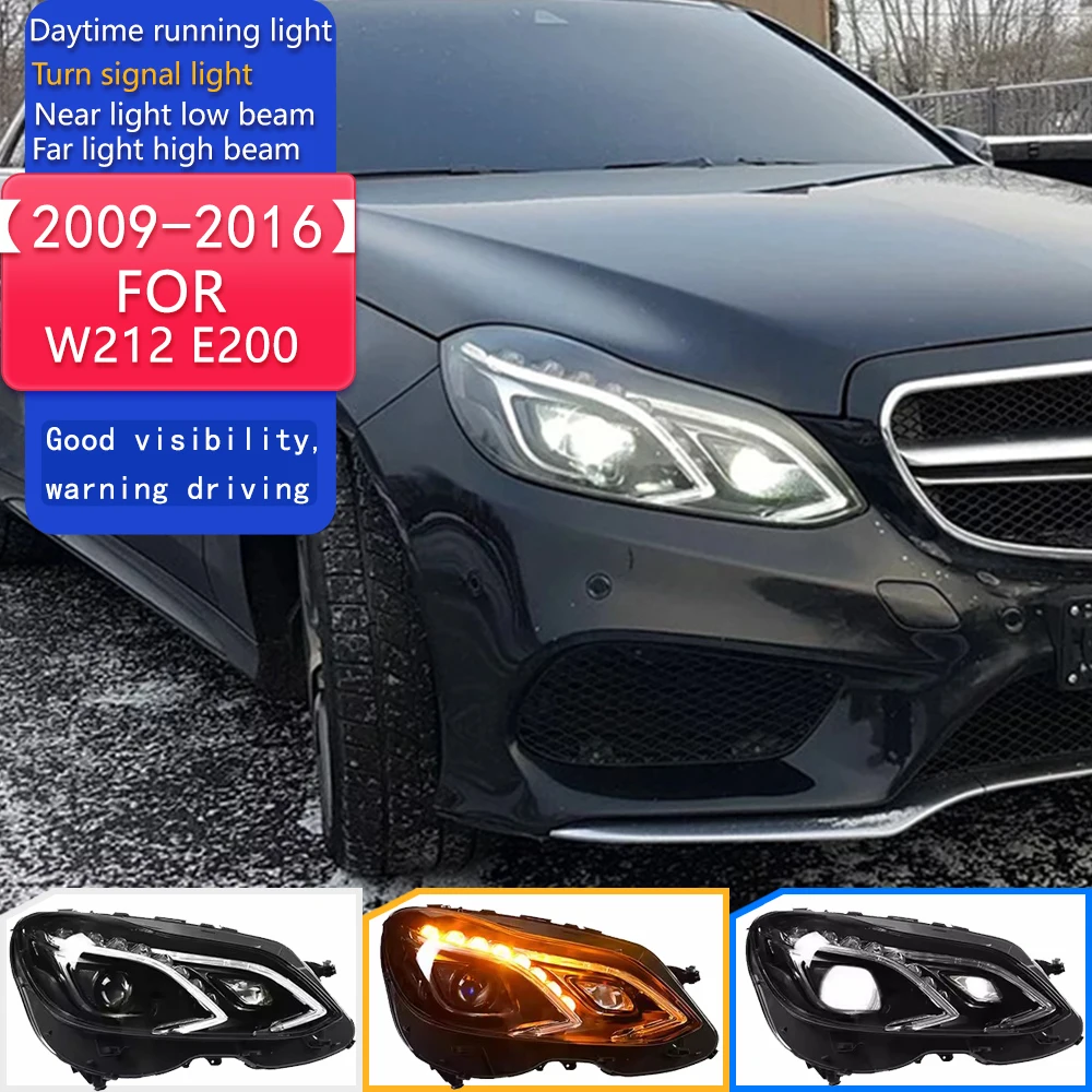 

Car Styling Head Lamp for W212 Headlights 2009-2016 W212 E200 E300 E260 LED Headlight LED DRL Hid Bi Xenon Auto Accessories