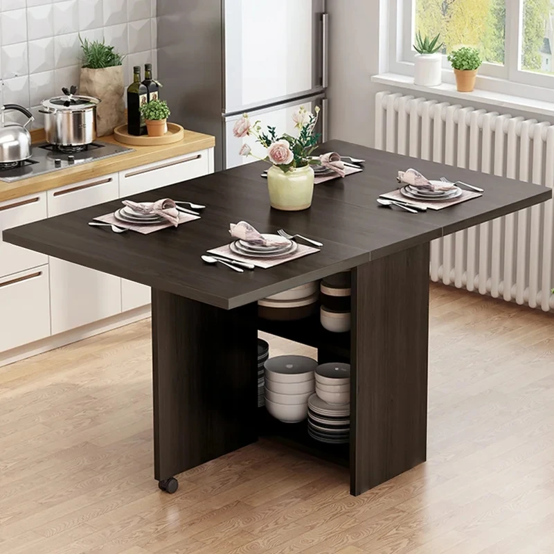 Kitchen Furniture Space Saving Marbled Folding Table