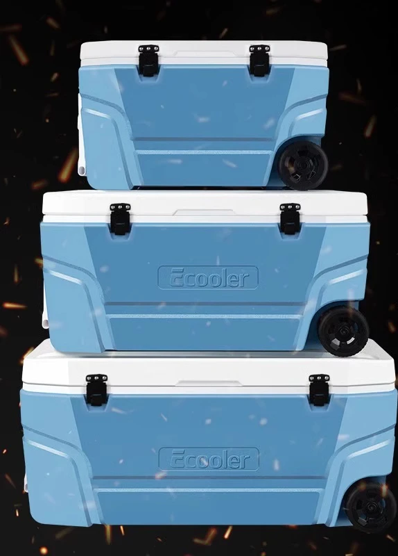 

Sea fishing special refrigerator large capacity tie rod with wheel transporter
