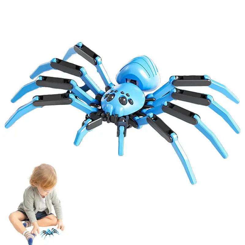 Realistic Spider 3D Spider With Flexible Joints Realistic Spider Prank Scary Spider Figures For Home Office Desk Decoration