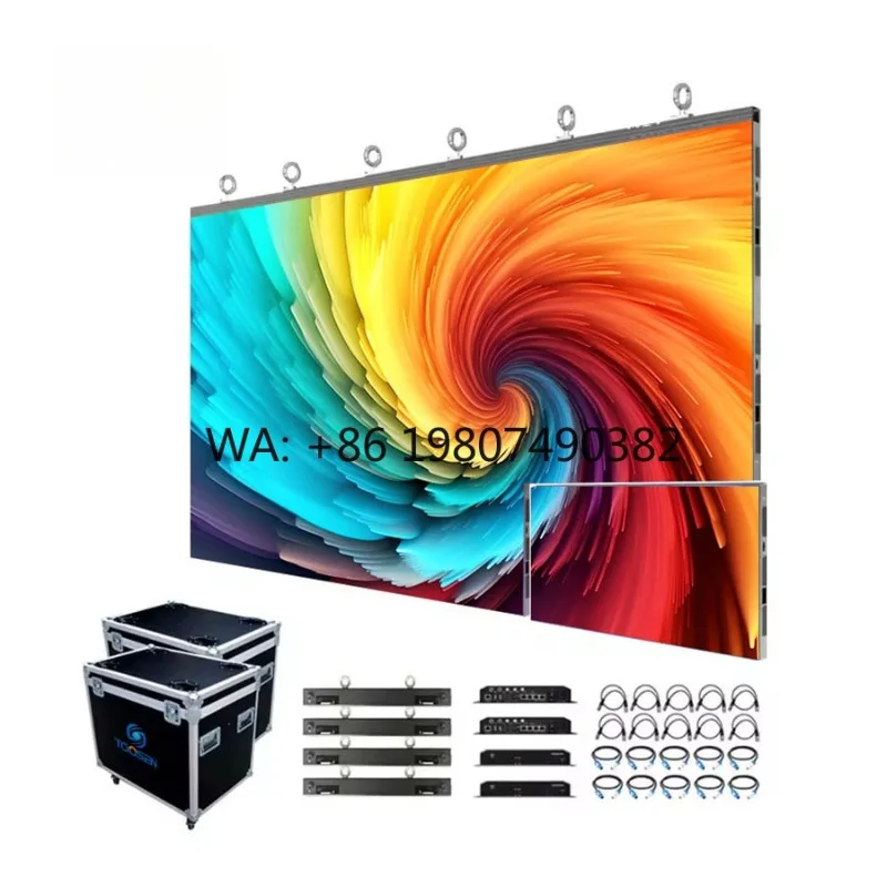 P3.91 5000cd 3840Hz Seamless LED Video Wall Portable Indoor Outdoor Church Stage Event Splicing Visual Panel