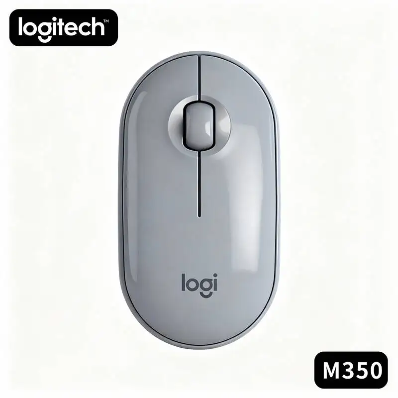 

Беспроводная мышь Logitech M350 с несколькими устройствами, Bluetooth и компактный дизайн 2,4 ГГц, бесшумный щелчок для ноутбука, офиса