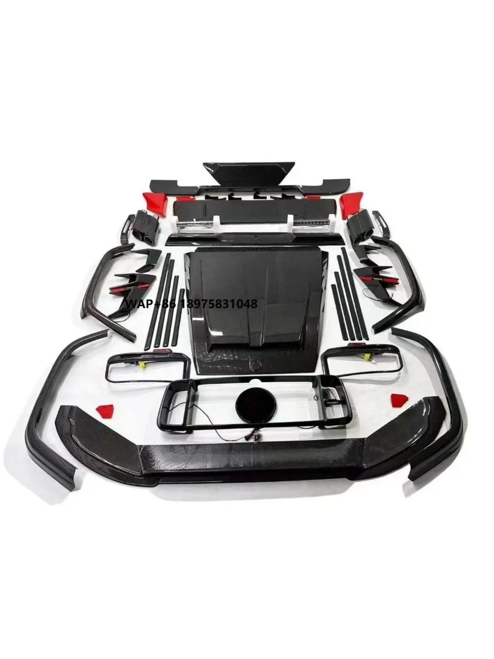 High Quality W464 W463 G63 Dry Carbon Fiber for Brbu Rocket G900 Style Bodykit for G-Class W464 G63 Widebody Kit
