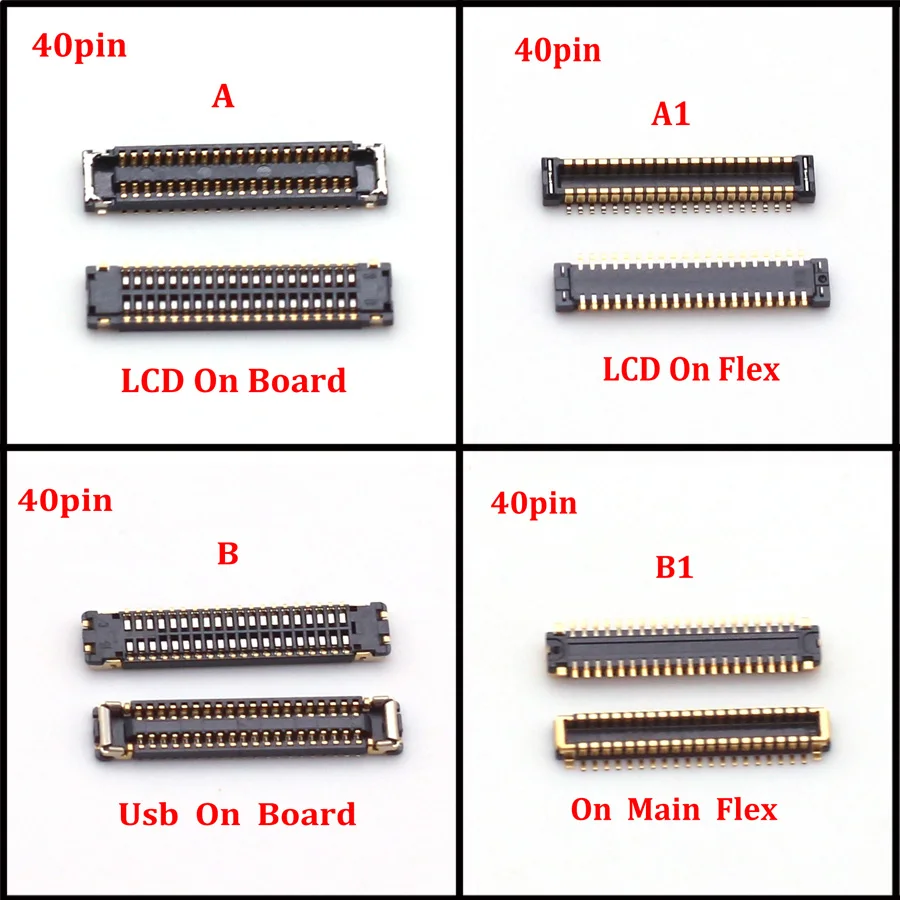 2-5Pcs Charger Usb LCD Display Screen FPC Connector Plug For Motorola Moto G50 XT2137 XT2131 Plus XT2075 G Stylus 5G 2021 40 Pin