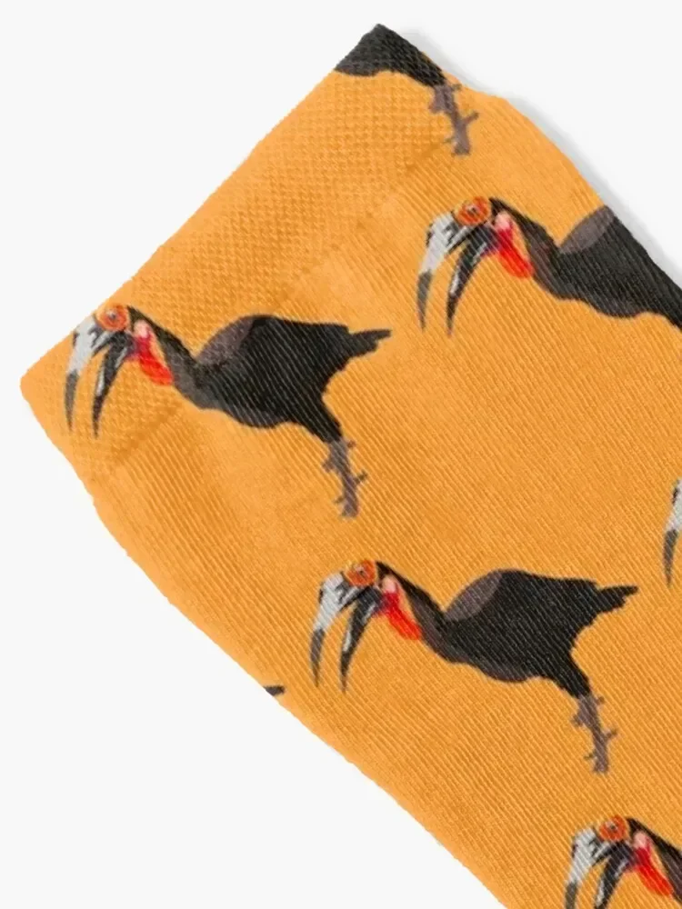 S مخصص لـ Southern Ground Hornbill Socks جوارب ضغط رياضية وترفيهية ملونة للرجال والنساء #2