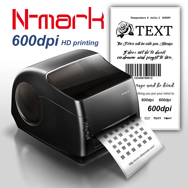 

Lxy N-mark Black and White Vogue Style Label Sticker Printer 600dpi Label Printer