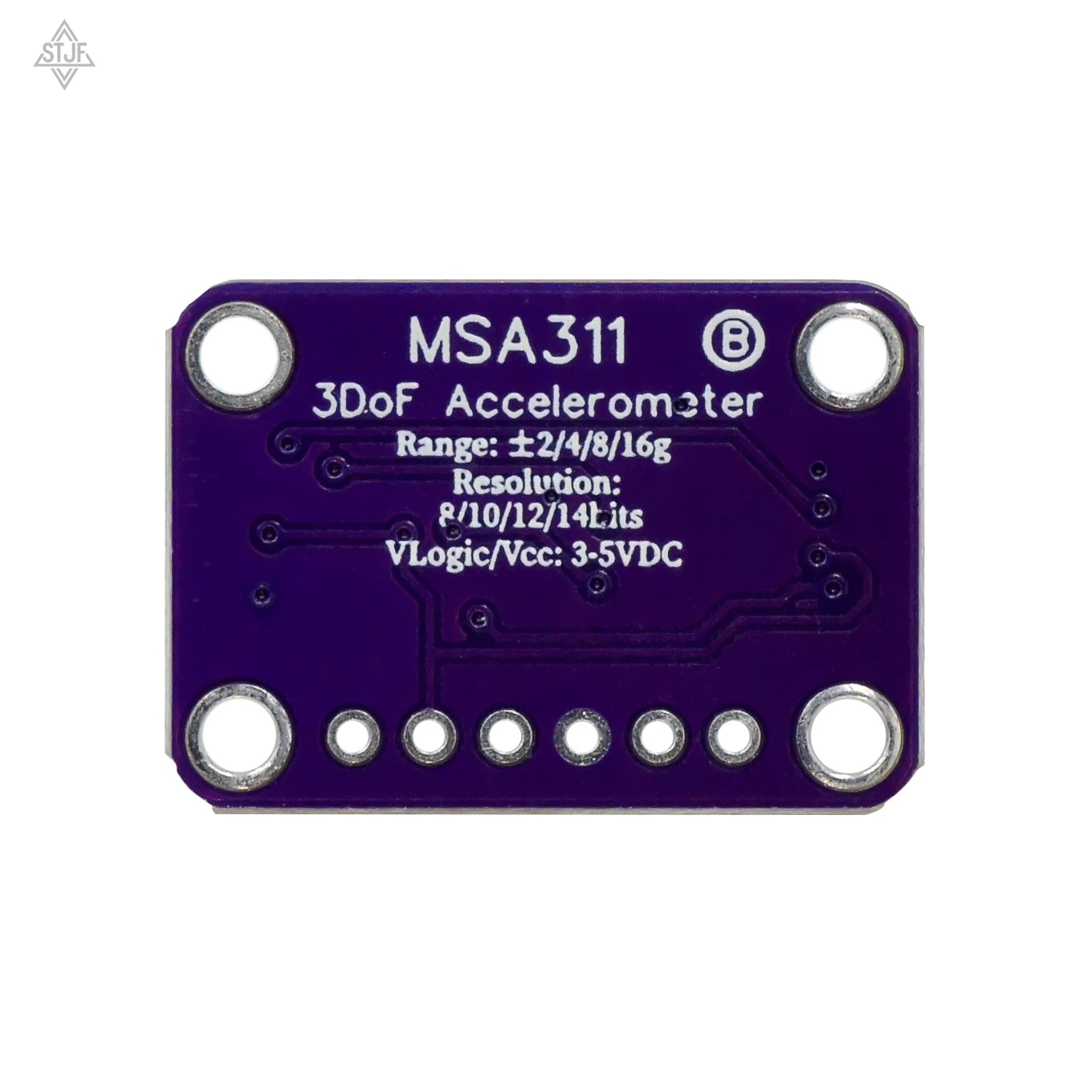 مقياس التسارع ثلاثي المحاور SJTF MSA311 متوافق مع واجهة STEMMA QT/For Qwiic لاستهلاك منخفض للطاقة