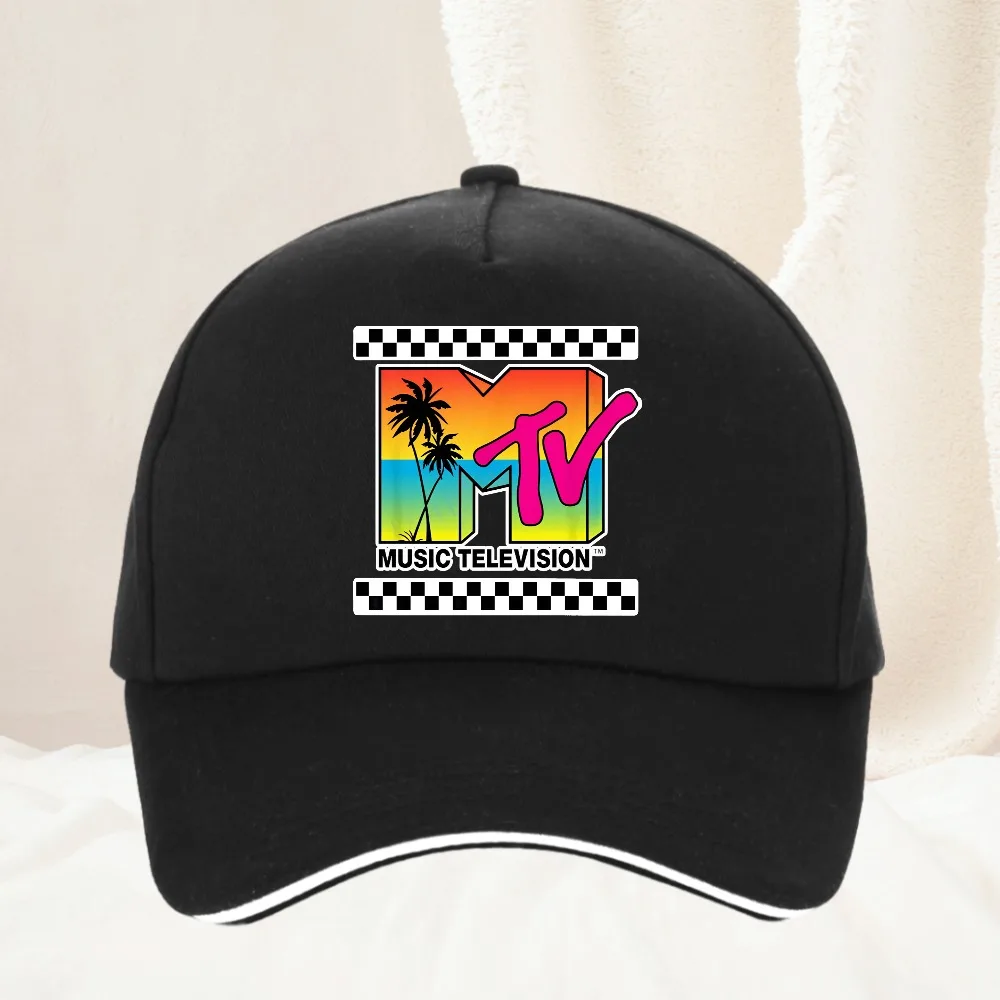 

Mtv 80S Music Television - Mtv Baseball Cap Adjustable Casual Hats Sunscreen Hat Men Women Golf Snapback hat